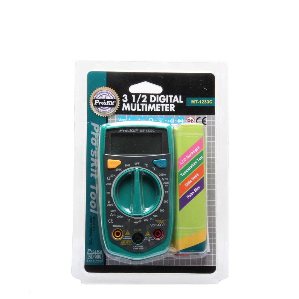 MULTITESTER PRO'SKIT MT-1233C ORIGINAL (HARGA SPESIAL)